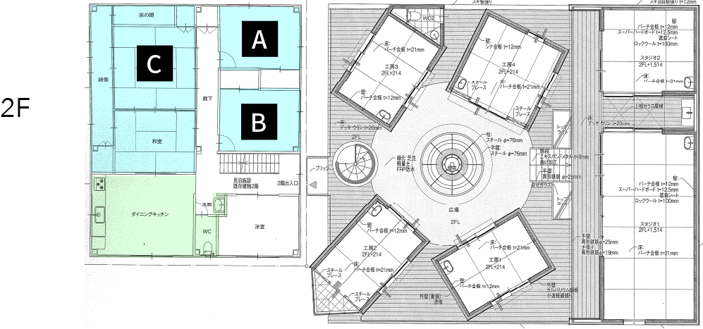 SERVICE4 宿泊 図面01
